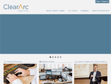 Tablet Screenshot of cleararccapital.com